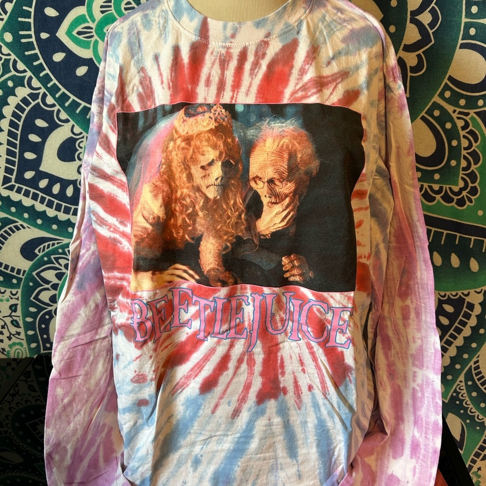 Beetlejuice Tie-Dye Long Sleeve Shirt